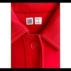 Uniqlo U series red cotton jacket